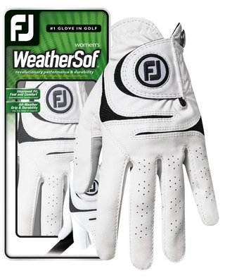 FootJoy WeatherSof 18 guanto da golf donna, bianco