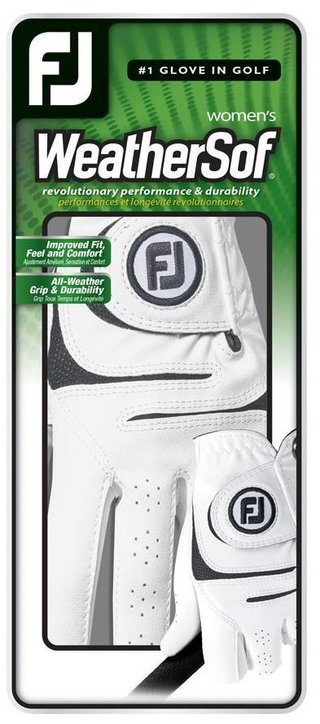FootJoy WeatherSof 18 guanto da golf donna, bianco