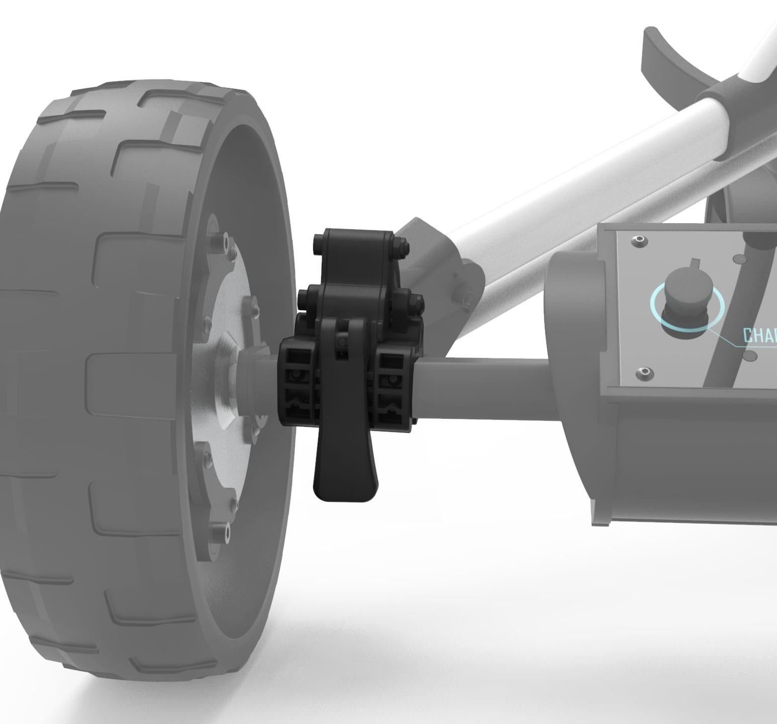 Alphard Club Booster eWheel Bracket Set - Clicgear 3.5 accessorio per carrello, nero