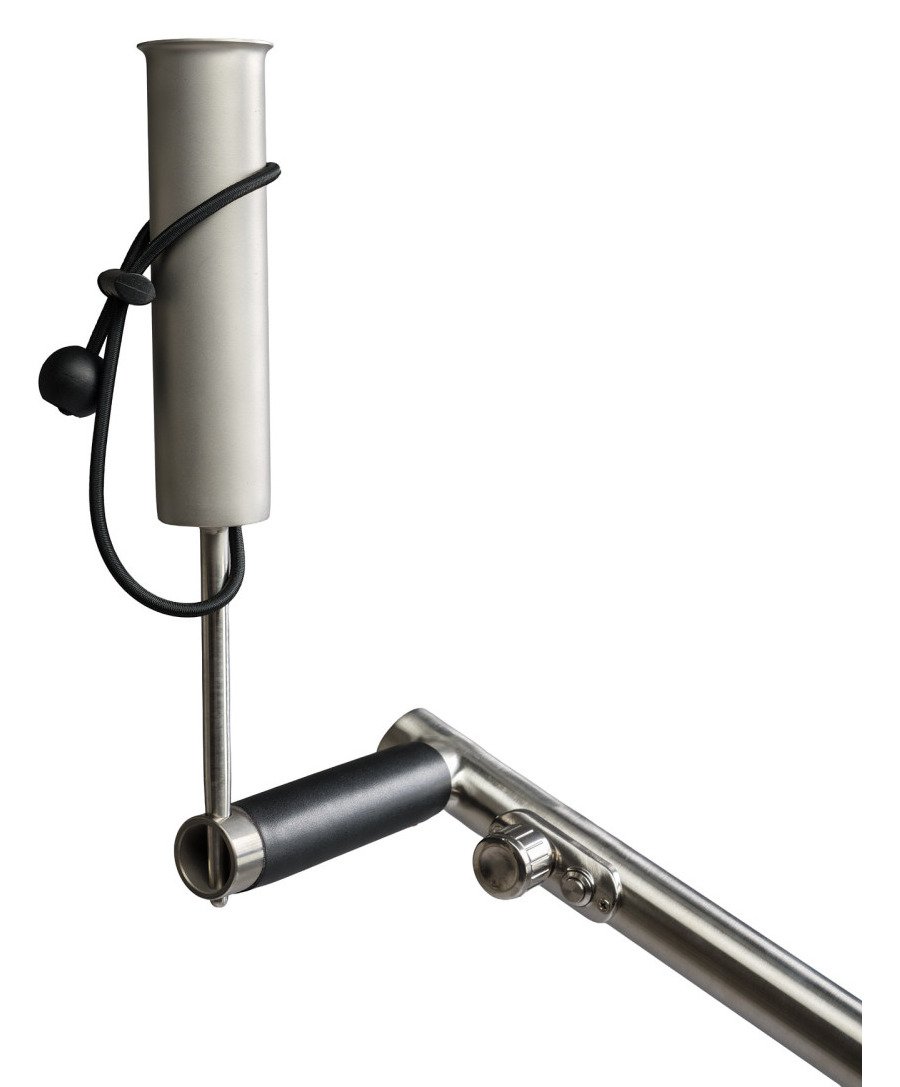 Davies Caddy Compact portaombrello per carrello, argento spazzolato