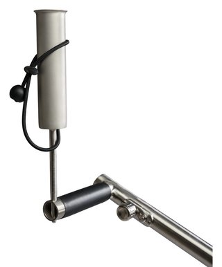 Davies Caddy Compact portaombrello per carrello, argento spazzolato