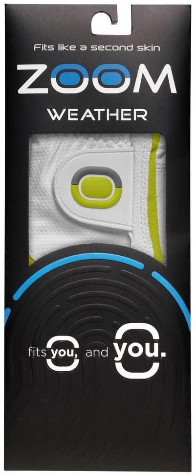 Zoom Zoom Weather guanto da golf donna, bianco/lime