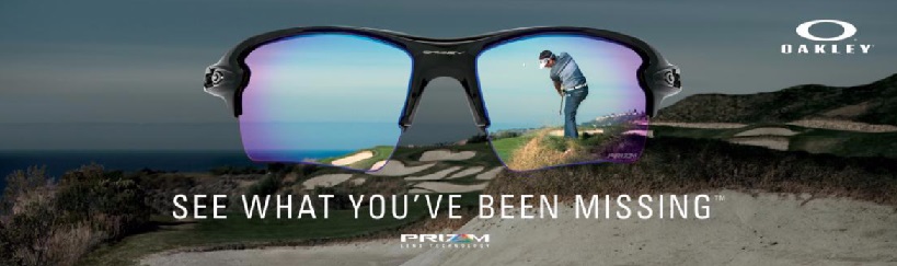 Confronto affiancato della visione sul campo da golf con e senza lenti Prizm Golf