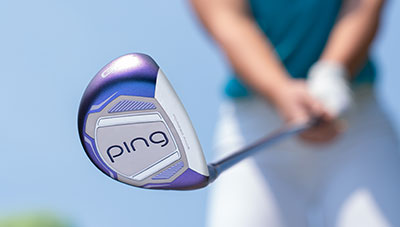 PING G Le4 ladies hybrid - vista dal basso che mostra il centro di gravità basso