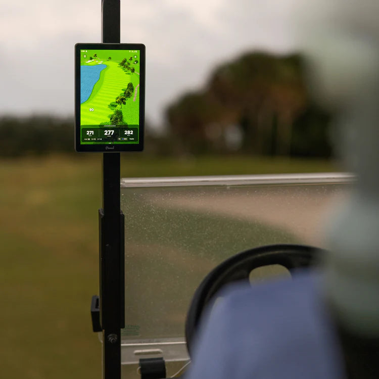 Visualizzazione delle distanze su schermo The Caddie GPS