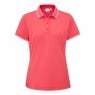 Polo Viviana Tipped in Paradise Pink con dettaglio del colletto e dei polsini a costine con profilo