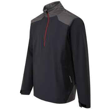 Giacca da golf impermeabile mezza zip Ping AquaDrive nero/asfalto – vista posteriore