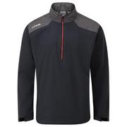 Giacca da golf impermeabile mezza zip Ping AquaDrive nero/asfalto – vista di dettaglio