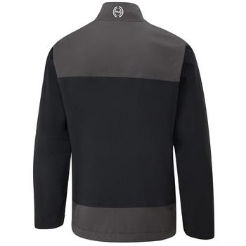 Giacca da golf impermeabile mezza zip Ping AquaDrive nero/asfalto – dettaglio laterale