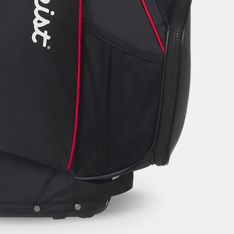 Tasca esterna in rete per bevande sulla sacca con treppiede Titleist Players 4 Carbon