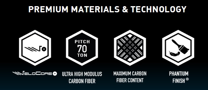 Design del materiale in fibra di carbonio premium Fujikura Ventus