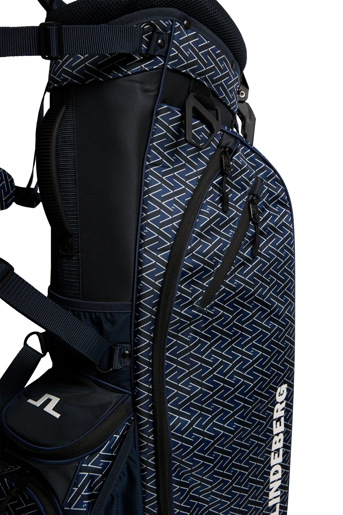 Sacca da golf J.Lindeberg JL Flare Printed - dettaglio stampa Ladder Estate Navy S