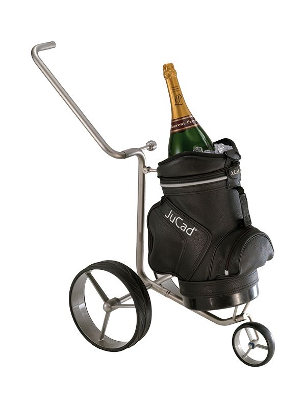JuCad Champagne Trolley in miniatura in acciaio inossidabile