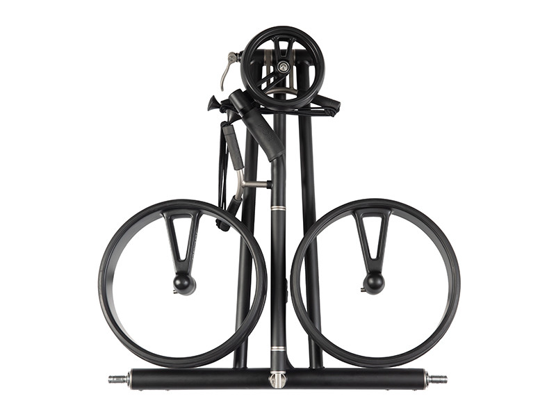JuCad Phantom Titan Black on Black ripiegato in formato piatto da trasporto 65x60x11 cm