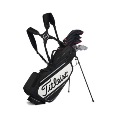 Sacca con treppiede Titleist Premium StaDry — design ispirato al tour in bianco e nero