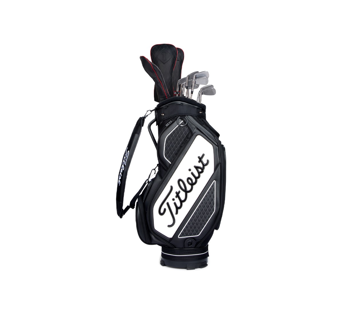 Sacca Titleist Tour Series Midsize nero e bianco — design ispirato al tour