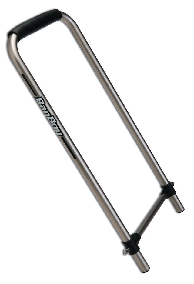 Dettaglio del timone rimovibile di Bag Boy Rental Dual Tube