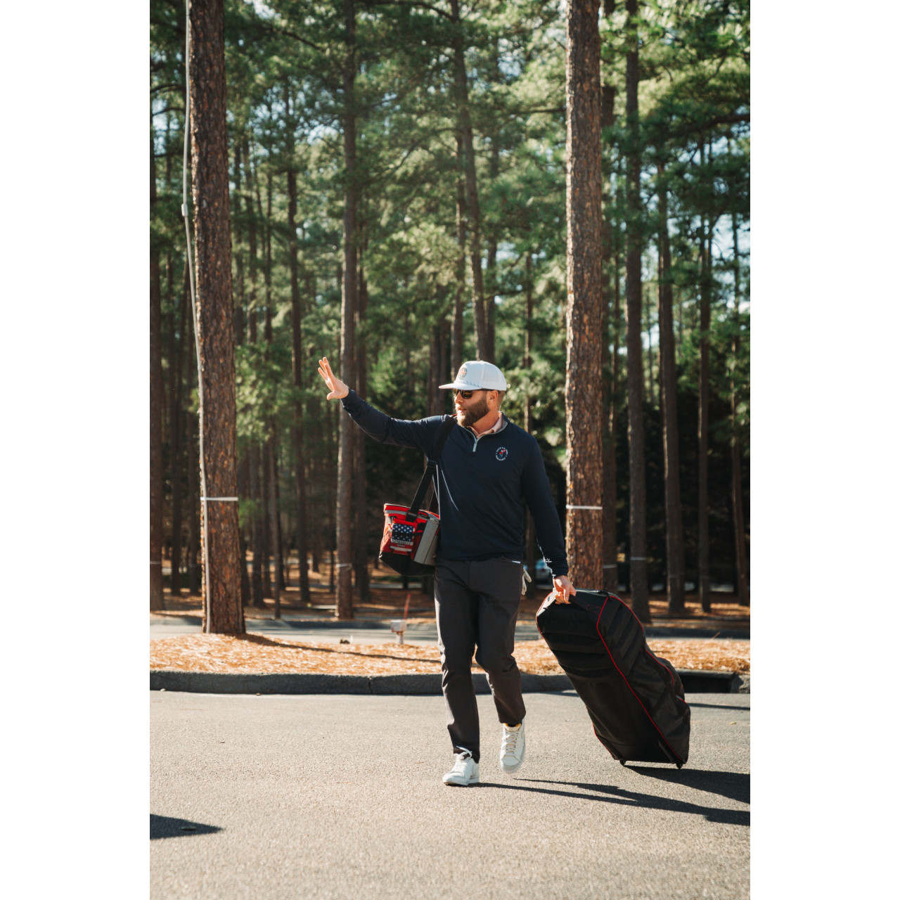 Sacca da viaggio Bag Boy T-800 in uso &mdash; lifestyle