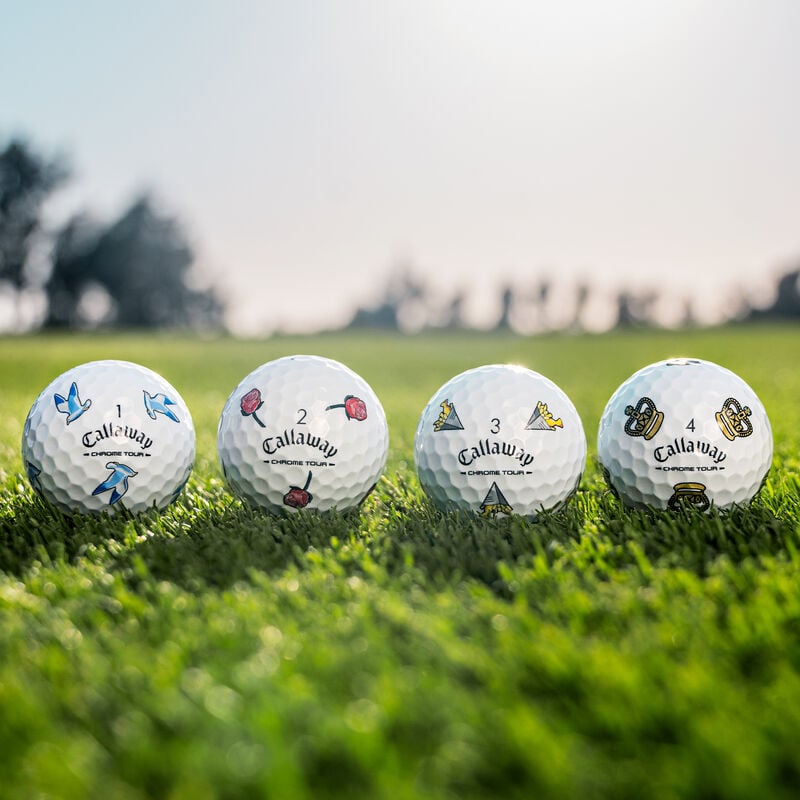 Rivestimento in uretano e design links delle Callaway Chrome Tour July Major 2026
