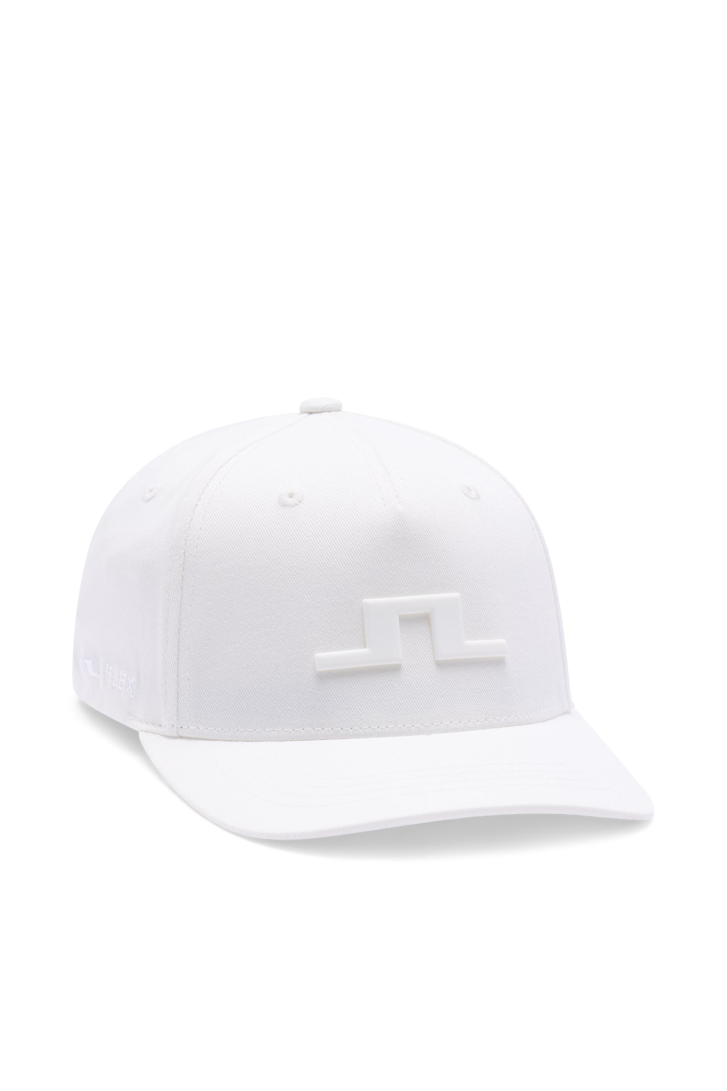 Cappellino J.Lindeberg Heath Bianco – vista posteriore che mostra il branding centrale sul retro e il regolatore
