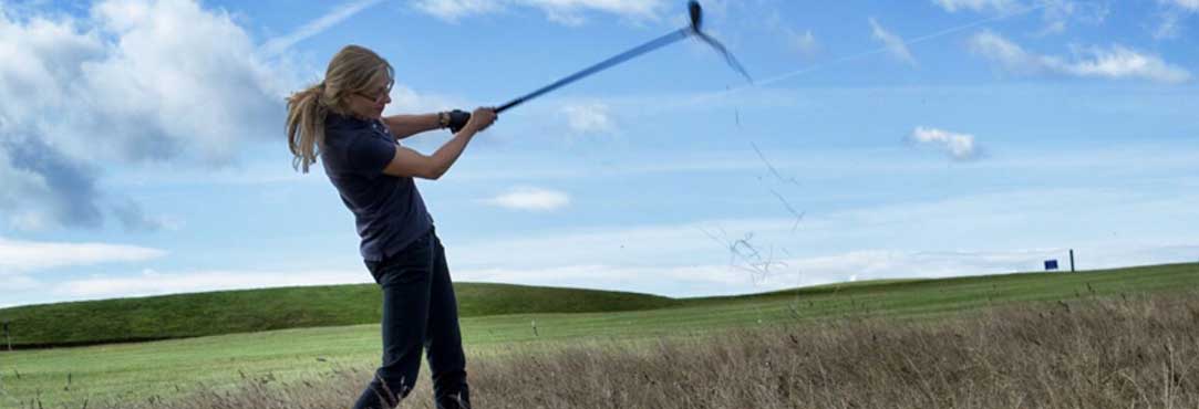 Diagramma della tecnologia del ferro U.S. Kids Golf UL7 che mostra la suola larga e la ponderazione dello sweet spot