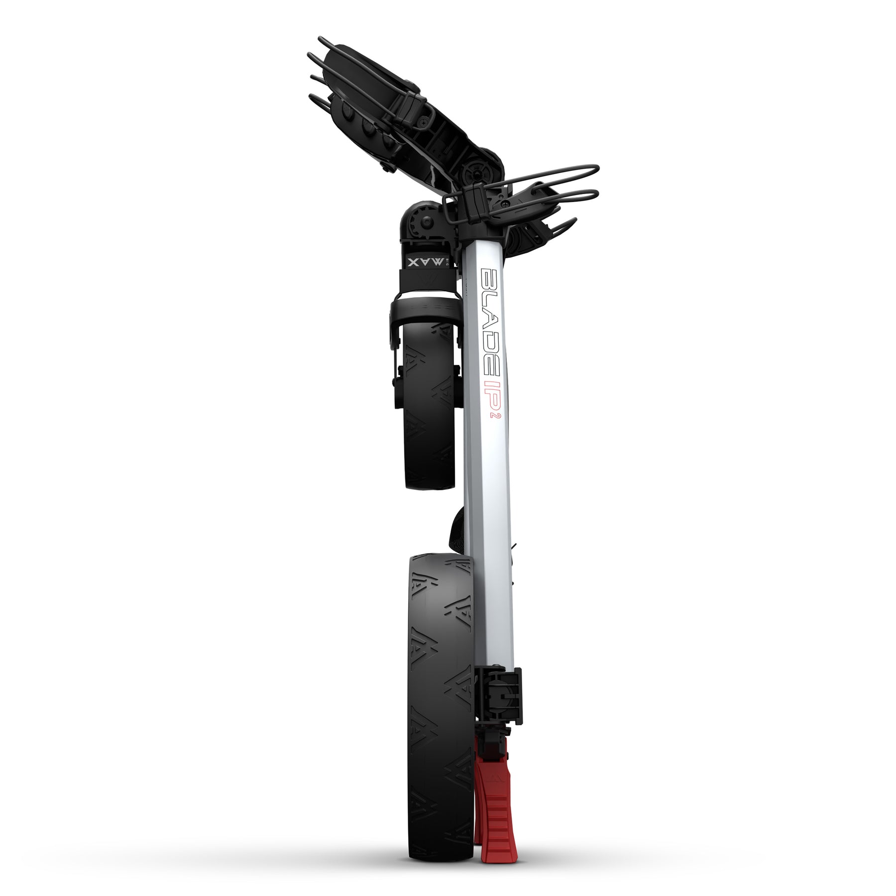 Carrello Big Max Blade IP 2 che mostra il meccanismo FlatFold in azione