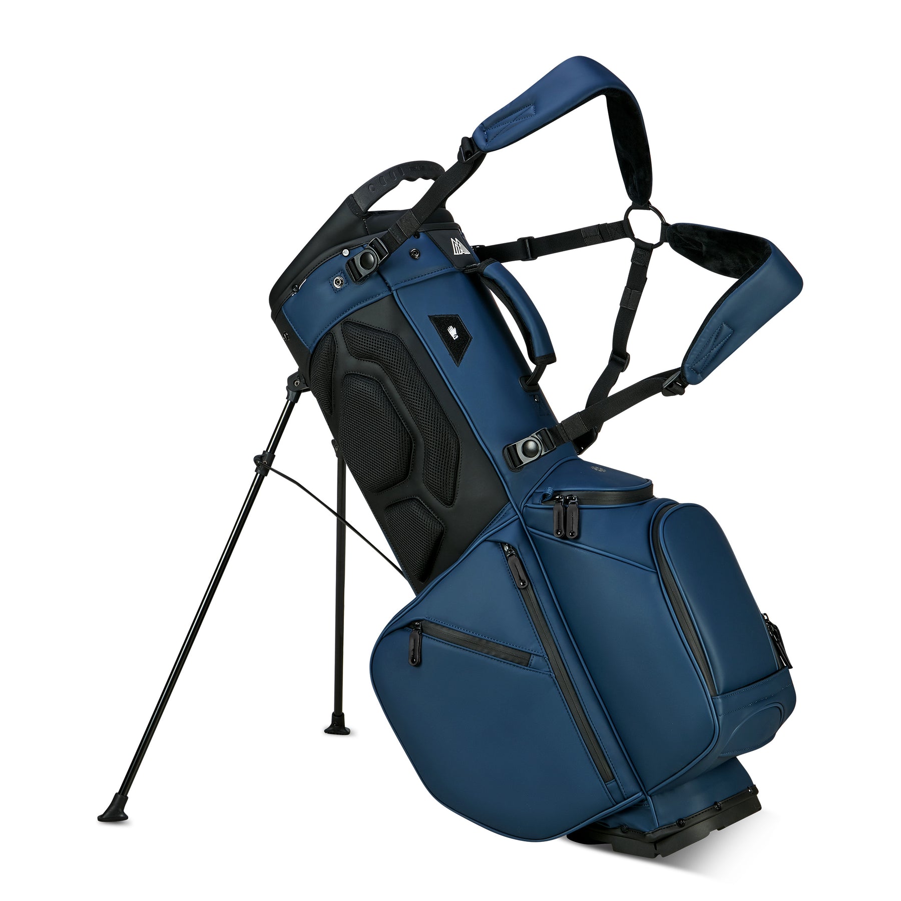Dettaglio compatibilità base ibrida e carrello della borsa stand Big Max Dri Lite Hybrid Prime