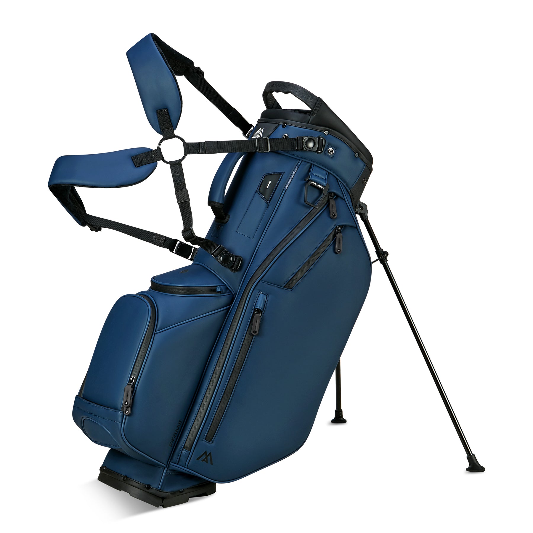 Borsa stand Big Max Dri Lite Hybrid Prime in verde foresta — dettaglio materiale SoftGuard PU
