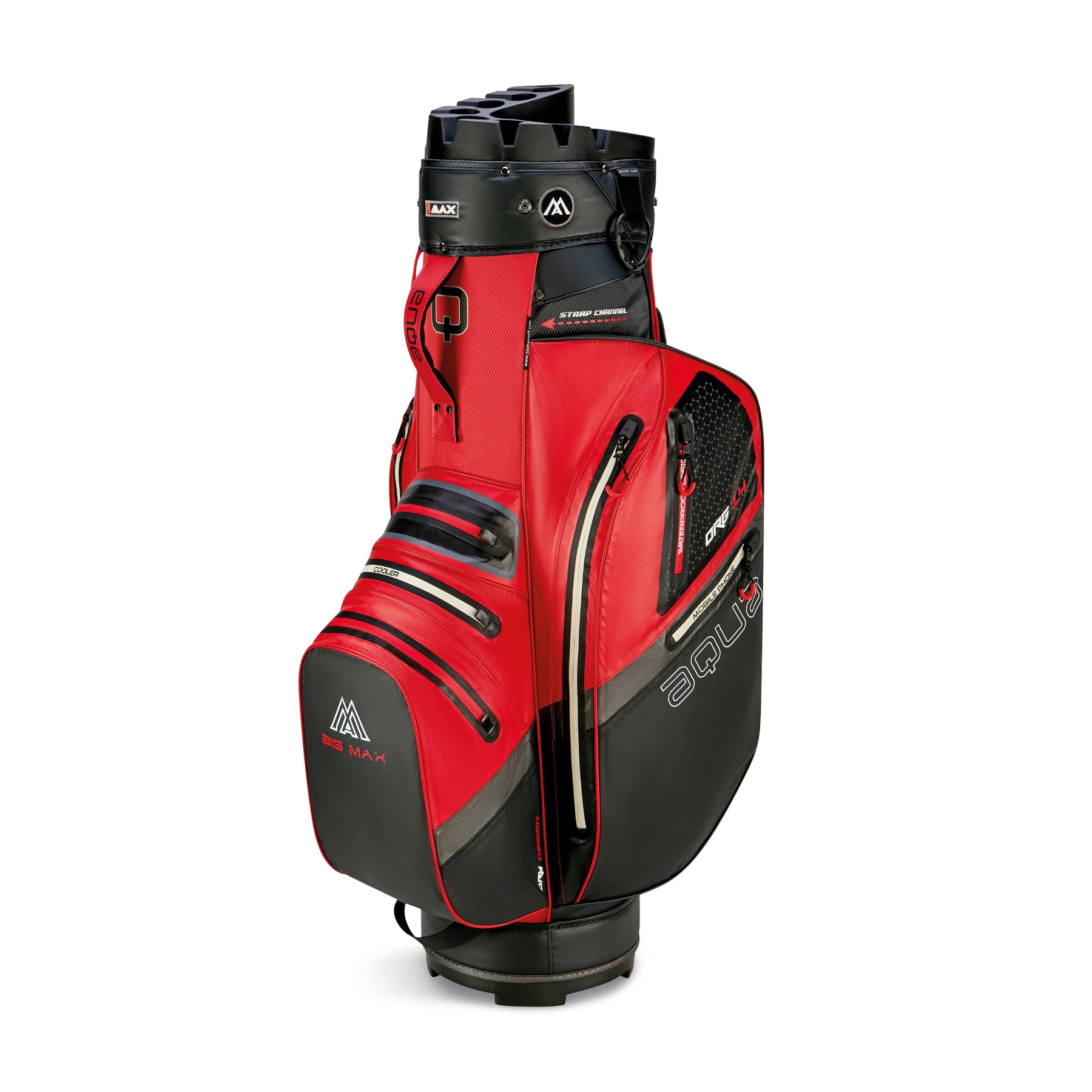Big Max AQUA Silencio 4 rosso/nero — Top Silent Organizer a 14 scomparti
