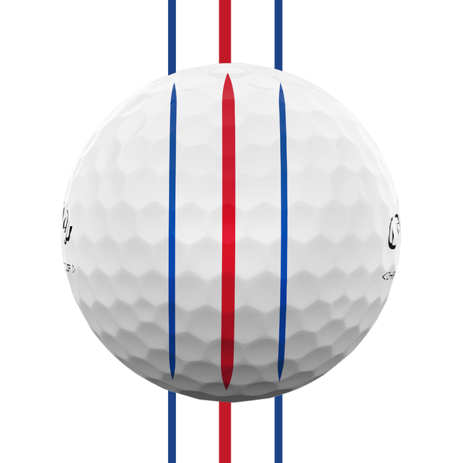 Callaway Chrome Soft Triple Track — linee di allineamento sulla pallina