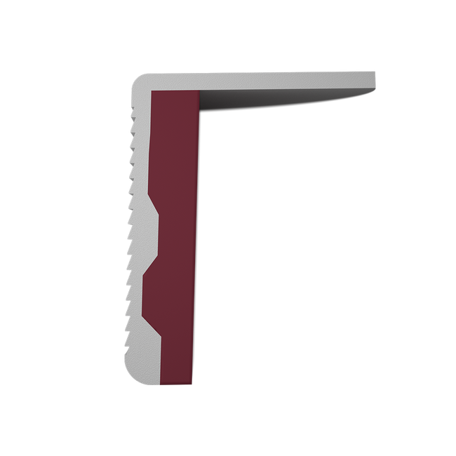 Dettaglio delle scanalature FRD Forward Roll Design