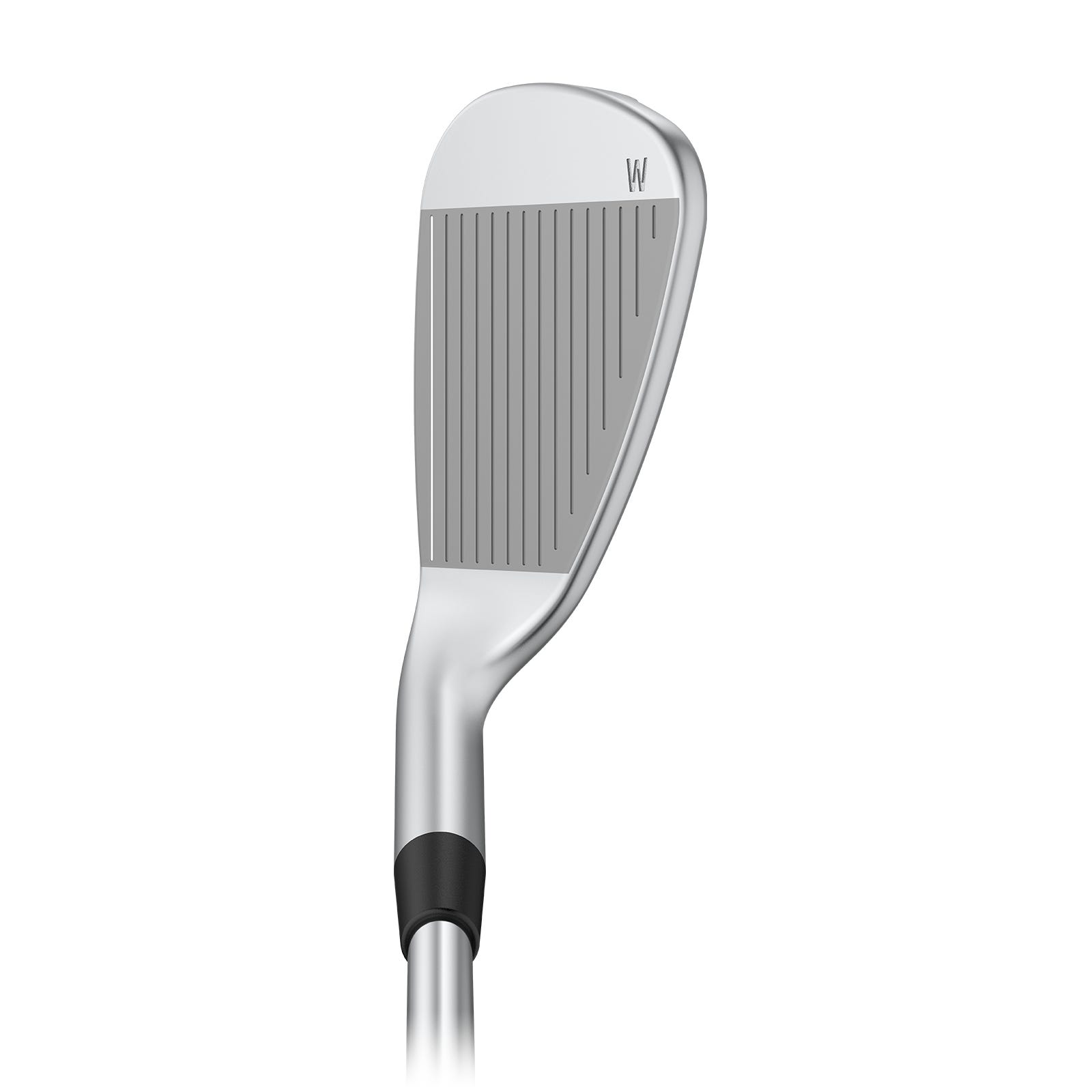 Pitching wedge PING G440 all'address che mostra la linea superiore in stile giocatore