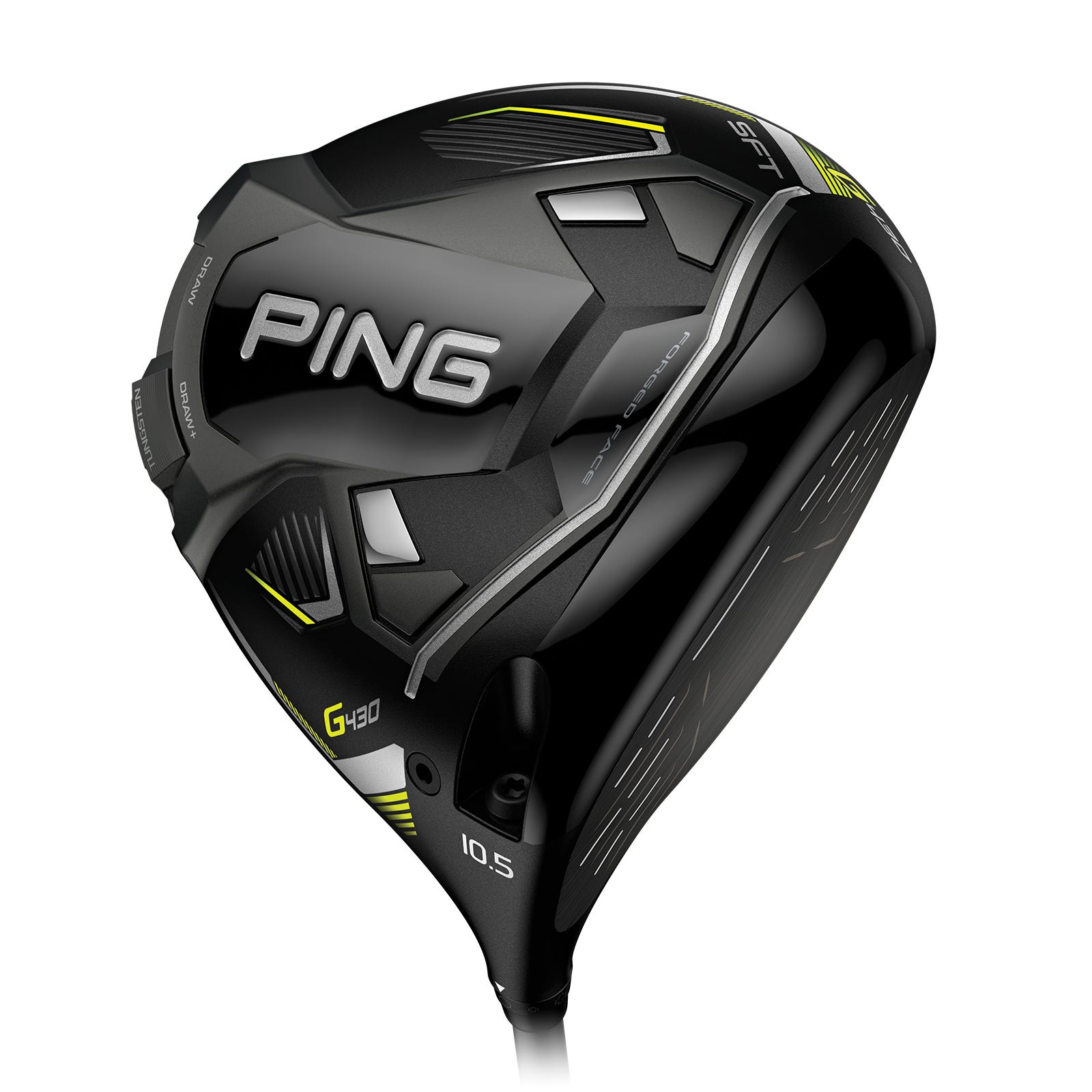 Vista della suola del driver PING G440 SFT che mostra la costruzione della corona in carbonio Carbonfly Wrap