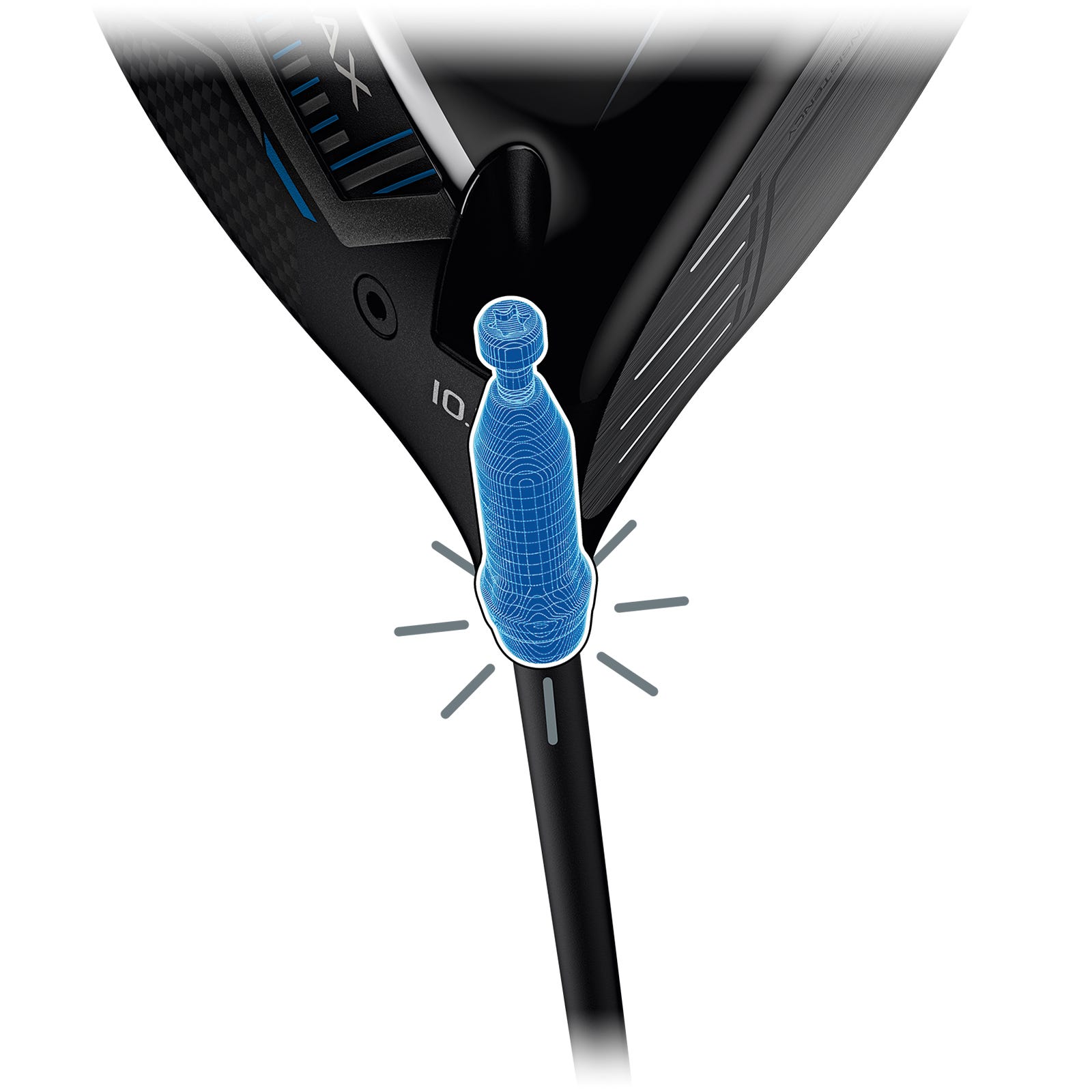 Illustrazione della regolazione dell'hosel PING G440 Trajectory Tuning 2.0
