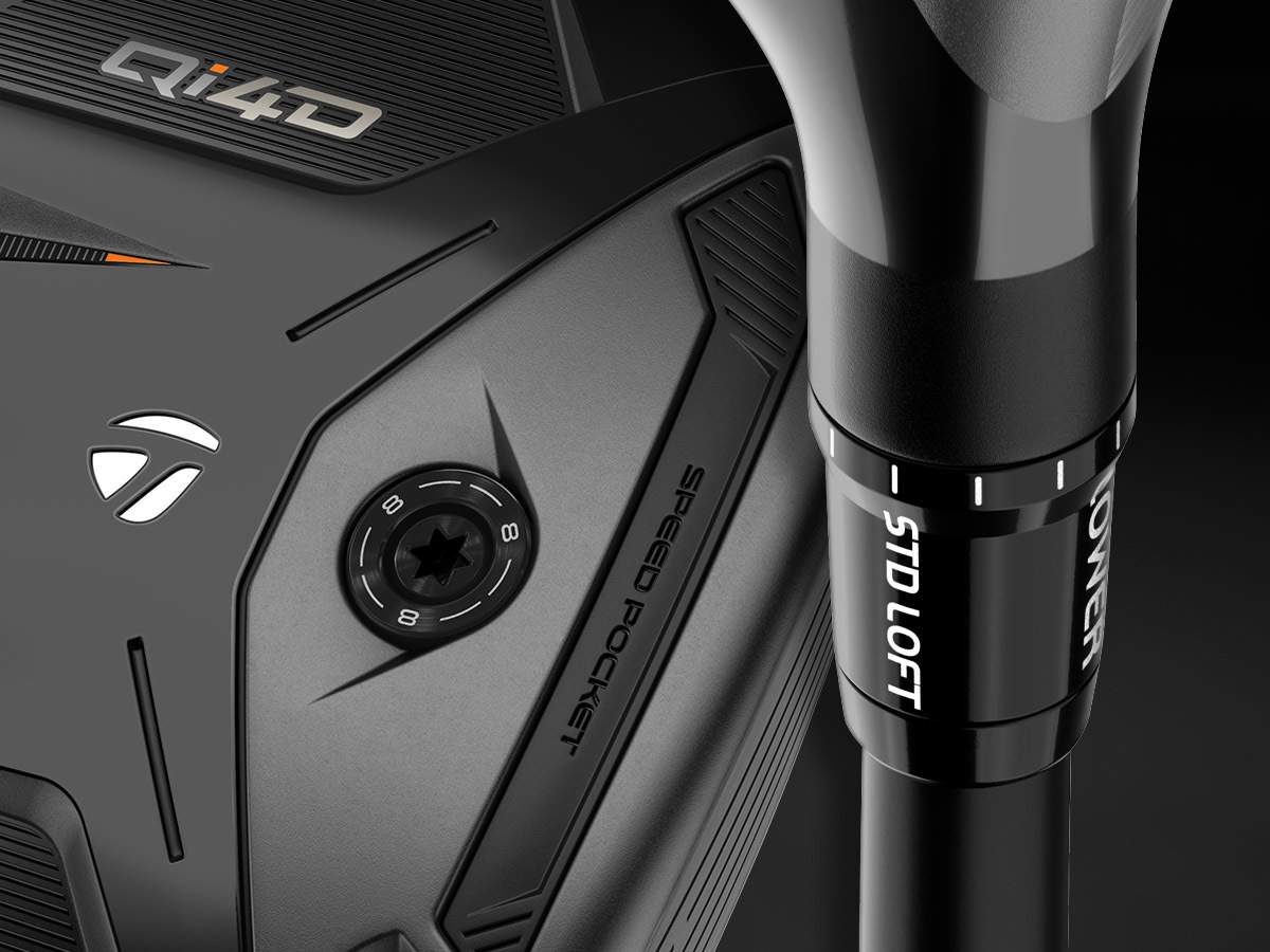 Peso del sistema di regolazione della traiettoria TaylorMade Qi4D da 4 g e manicotto del loft da 4 gradi