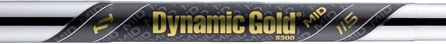 Shaft in acciaio True Temper Dynamic Gold Mid 115 – montato con flex Stiff S300 su questo set PING i540 personalizzato