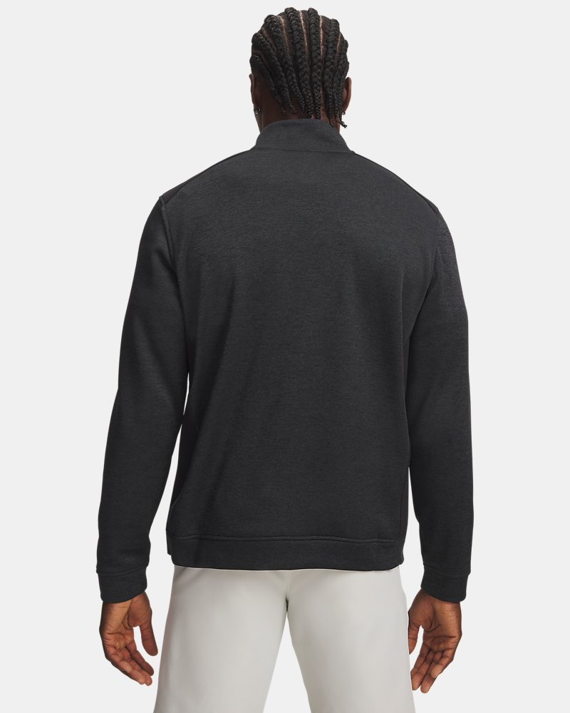 UA SweaterFleece Hybrid – vista posteriore, nero