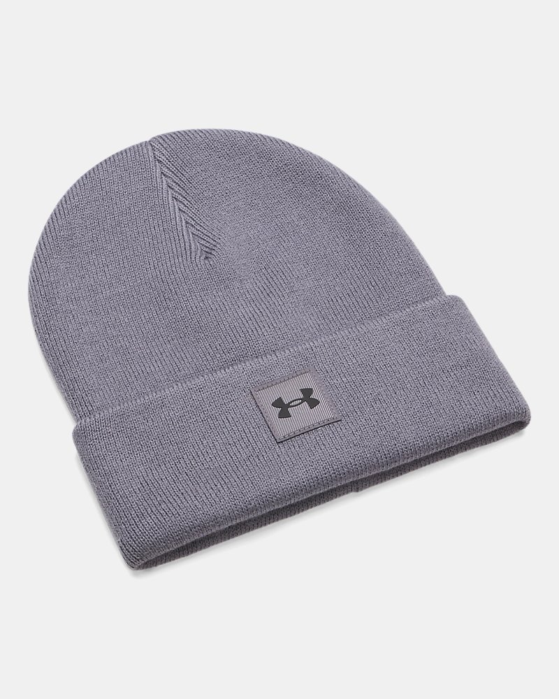Under Armour Halftime Beanie – vista frontale, grigio