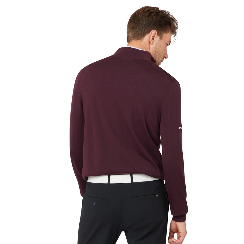 Maglione Callaway Blended Merino 1/4 Zip Prugna Italiana – vista dettagliata