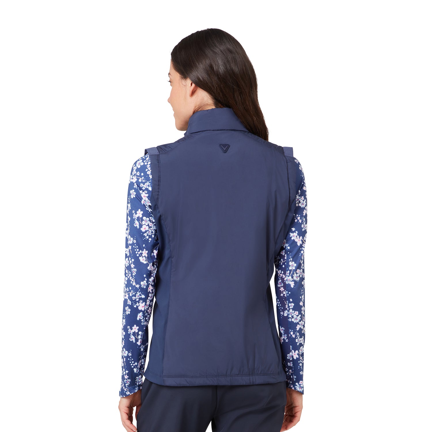 Gilet leggero PrimaLoft da donna Callaway Peacoat &mdash; dettaglio pannello laterale elasticizzato