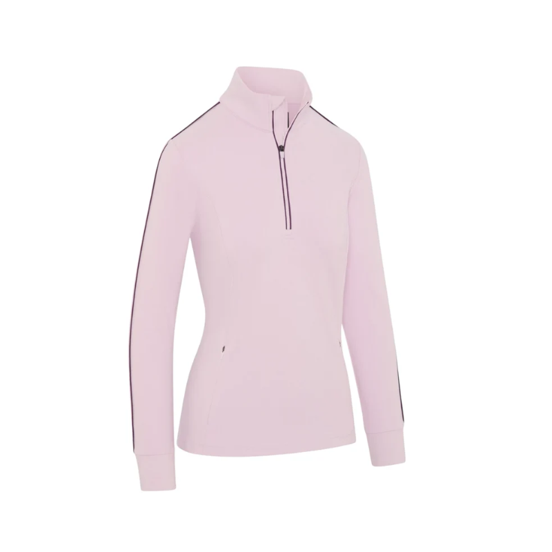 Felpa testurizzata da donna Callaway Midweight – vista frontale, cherry lilac heather