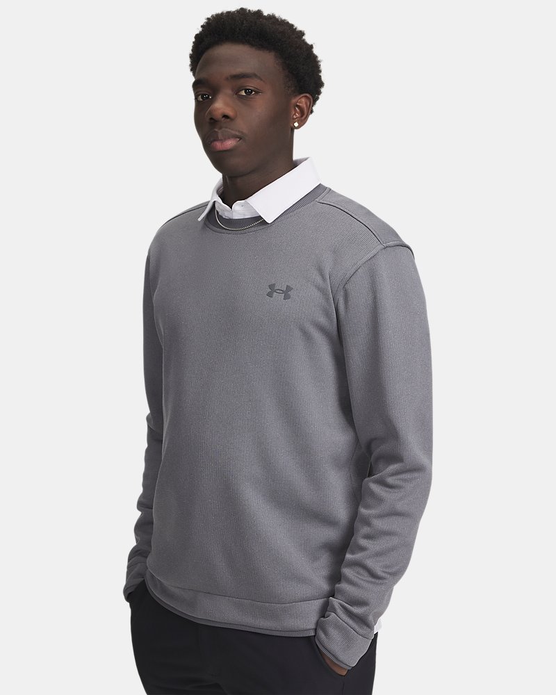 UA SweaterFleece Crew vista frontale in Castlerock