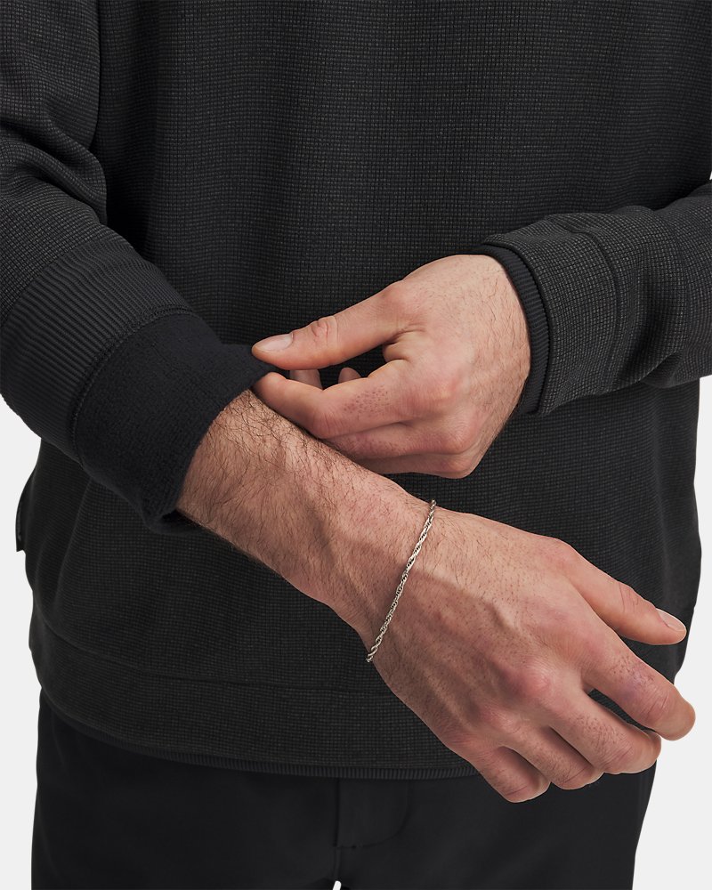 Dettaglio del tessuto UA SweaterFleece – trama a griglia e interno spazzolato