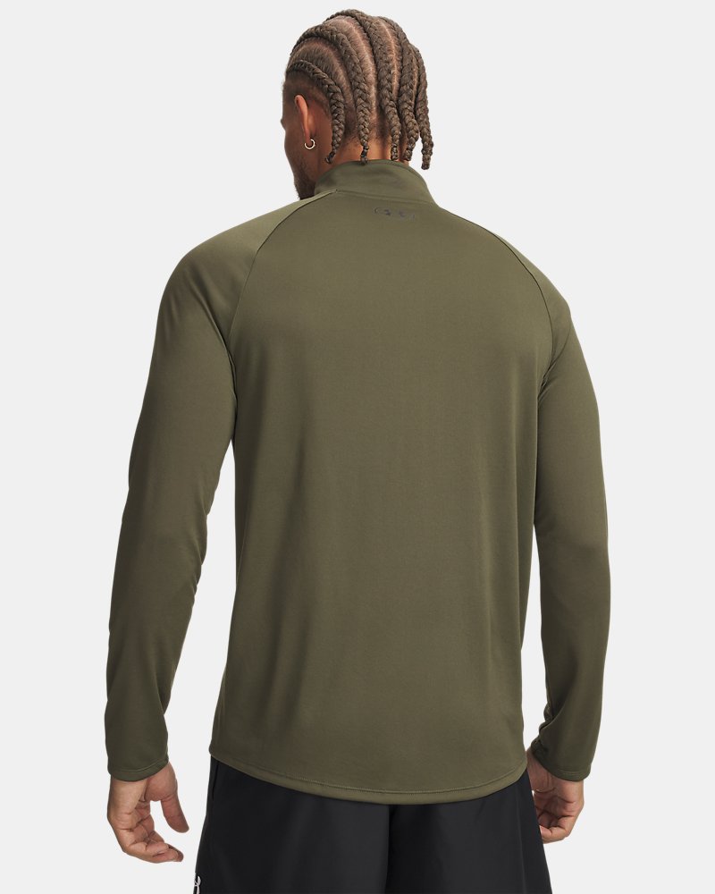 Under Armour UA Tech Half Zip Long Sleeve – Verde, vista posteriore