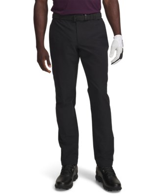 Pantaloni affusolati Under Armour UA Matchplay – vista frontale, nero/bianco