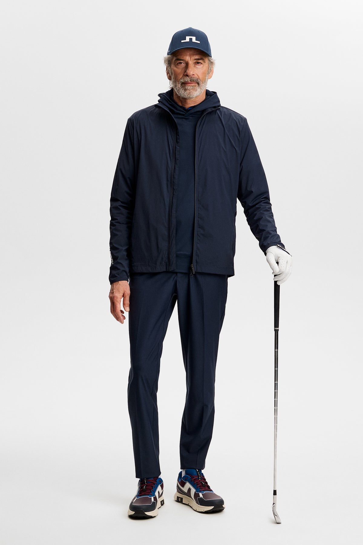 Giacca J.Lindeberg Tour Tech Packable JL Navy – dettaglio cerniera e tasca