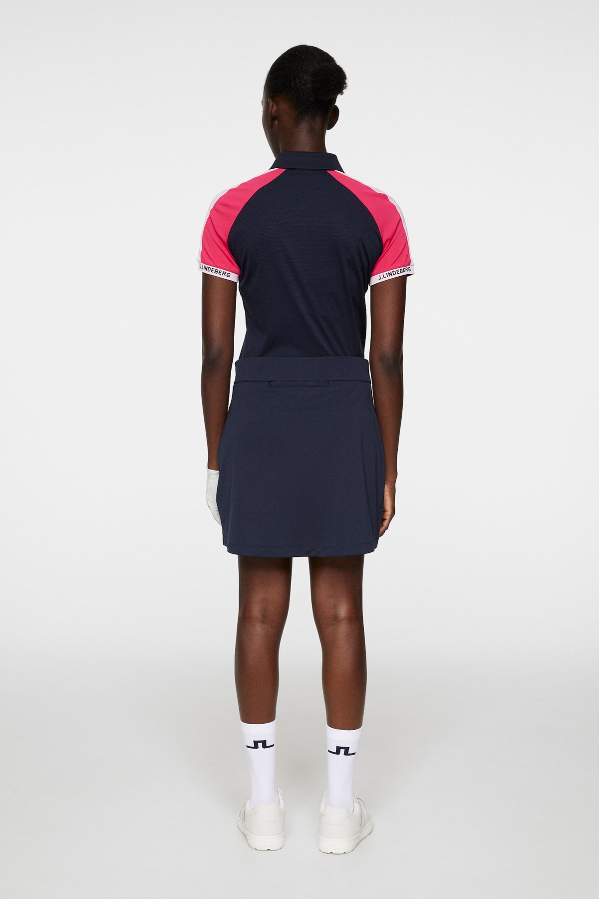 J.Lindeberg Thea Golf Skirt JL Navy - vista a figura intera