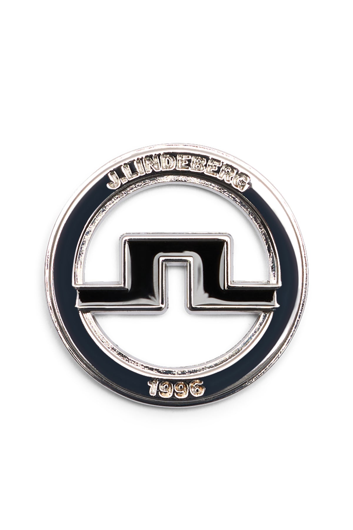 J.Lindeberg Ball Marker Nero – vista frontale con logo Bridge