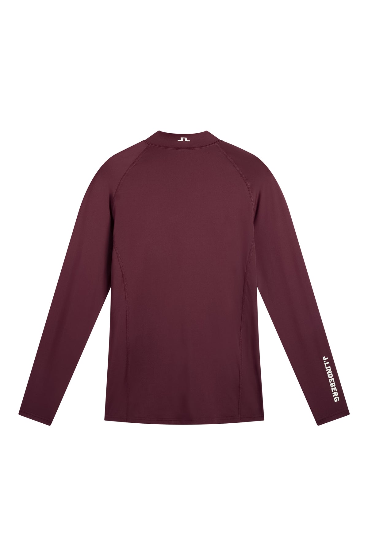 J.Lindeberg Ello Compression Top Winetasting – silhouette slim e dettaglio collo alto