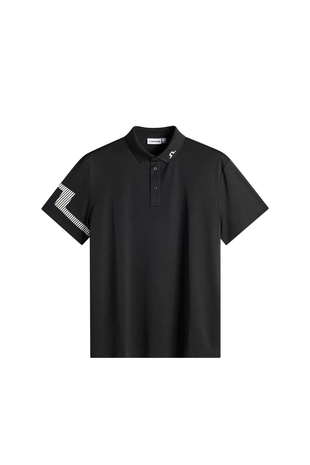 Polo J.Lindeberg Heath Nera – vista frontale sul campo